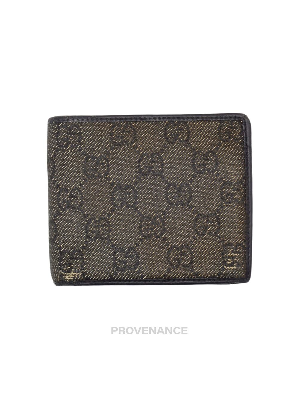 🔴 Gucci Bifold Wallet - Black GG Canvas